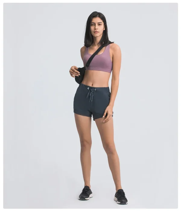 YOGA Gym Womens Clothing Fitness Shorts FlowingYoga Sport High Waist Breathable Outdoor Leggings Summer Leisure Workout Cycling Shorts - Image 4