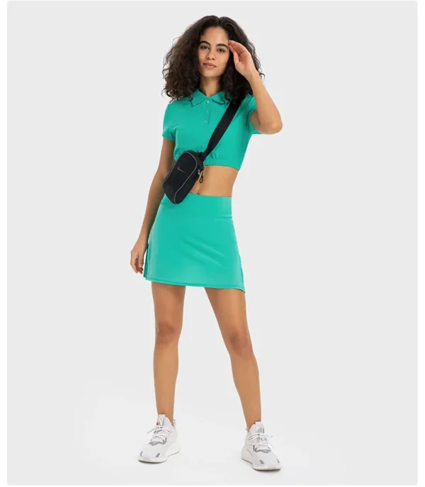 Somatic YOGA Wear Womens Dresses Skirt Tennis Golf Wear Gym Leggings Women's Pleated Skirt Outdoor Jogging Yoga Fitness Sport Skort - Image 3