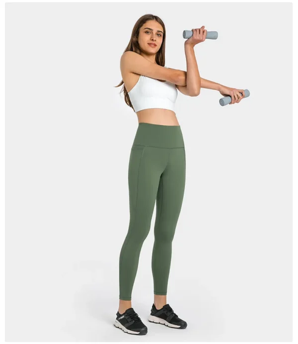 Somatic YOGA Wear women's Pants Gym Leggings Sportswear Yoga Wear Sport Fitness High Waist Outdoor Jogging Workout Pocket Womans Clothing - Image 3
