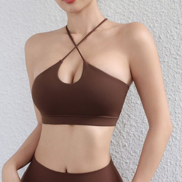 Women Sexy Cross Sports Underwear Breathable Yoga Bra Running Yoga Fitness - Image 2