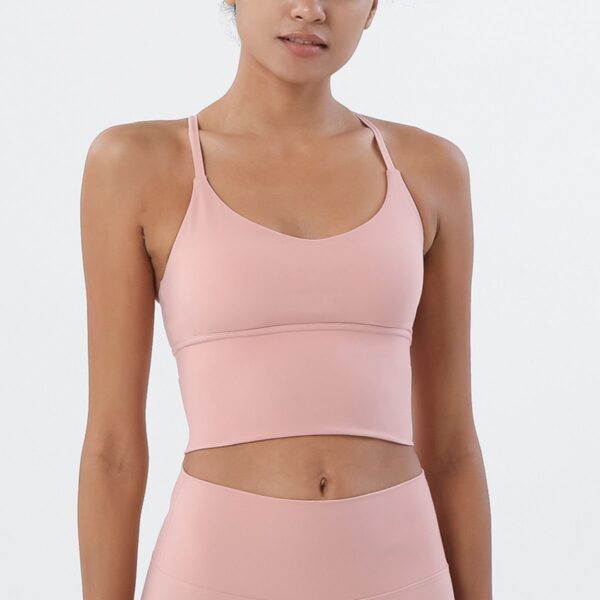 Sexy Camisole Yoga Vest Push Up Comfort Soft Fitness Sleeveless Underwear BodiBra - Image 4