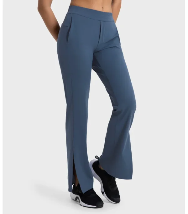Somatic YOGA Wear women's Pants Gym Yoga Wear Fitness Leggings High Waist Sport Tights Outdoor Jogging Workout Leisure Loose Flared Sportswear