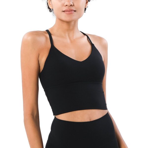 Sexy Camisole Yoga Vest Push Up Comfort Soft Fitness Sleeveless Underwear BodiBra - Image 2