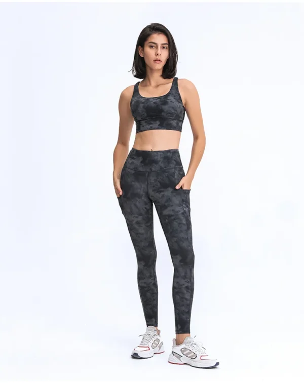 Leggings Women's Pants Gym YOGA Wear Sport High Waist Tights Sportswear Outdoor Jogging Breathable Elastic Seamless Leggings - Image 2