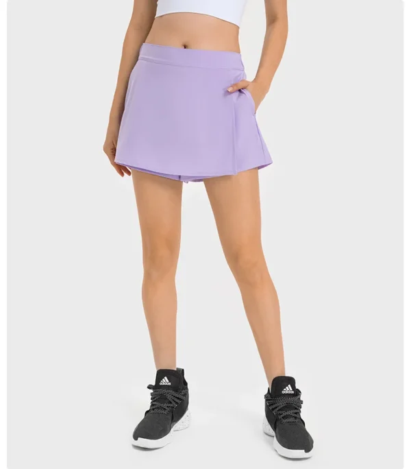 Somatic YOGA Wear Gym Leggings Shorts Tennis Skirt Yoga Sport Fitness Women Clothing Cycling Shorts Multiple Pockets Pleated Skirt with Logo - Image 4