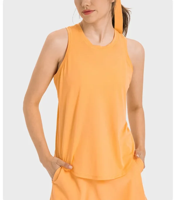 Somatic YOGA Wear Top Women Yoga Fitness Womens Clothing Workout Tennis Female Vest Blouse Outdoors Women's Gym Clothes Breathe Tank Top