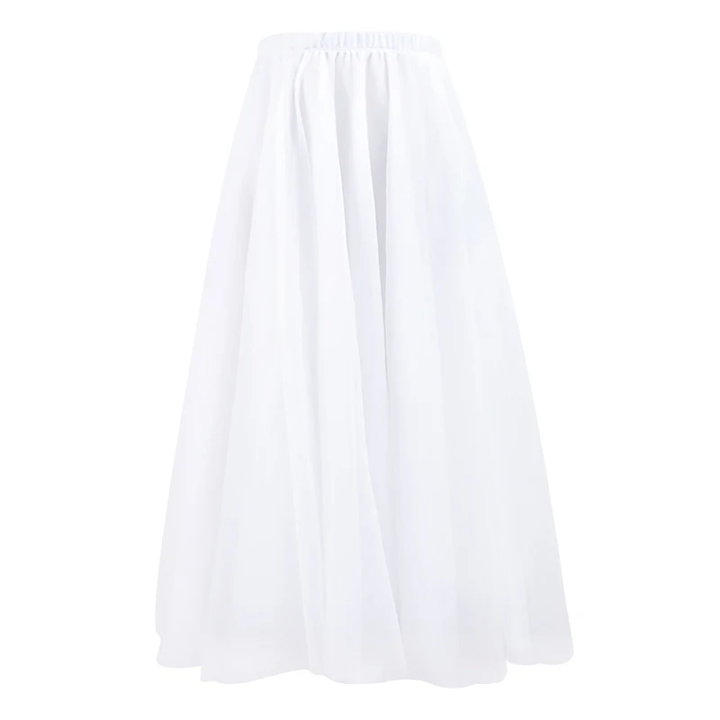 Ballet Skirt Four/Two Layers Long Dance Skirt Adults Soft Mesh Ballet Dance Skirt Performance Skirt For Woman - Image 6