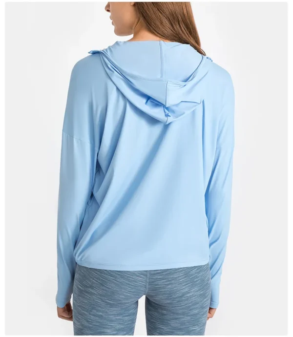 Somatic YOGA Wear Women's Spring Jacket Breathable Quick Dry Yoga Gym Fitness Sport Top Outdoor Mountaineering Sun Protection Clothing Coat