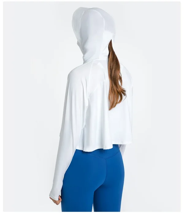 Somatic YOGA Wear Yoga Fitness Jackets Windbreak Breathable Quick Dry Sports and Leisure Outdoor Sun Protection Clothing Hooded Women Jacket - Image 2