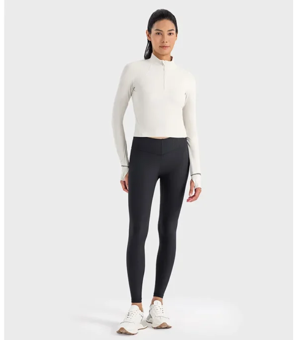 Somatic YOGA Wear womens Clothing Gym Top Yoga Sport Outdoor Casual Jogging Crop Top Sportswear Women's Sports Jacket Long Sleeve Sweatshirts - Image 3