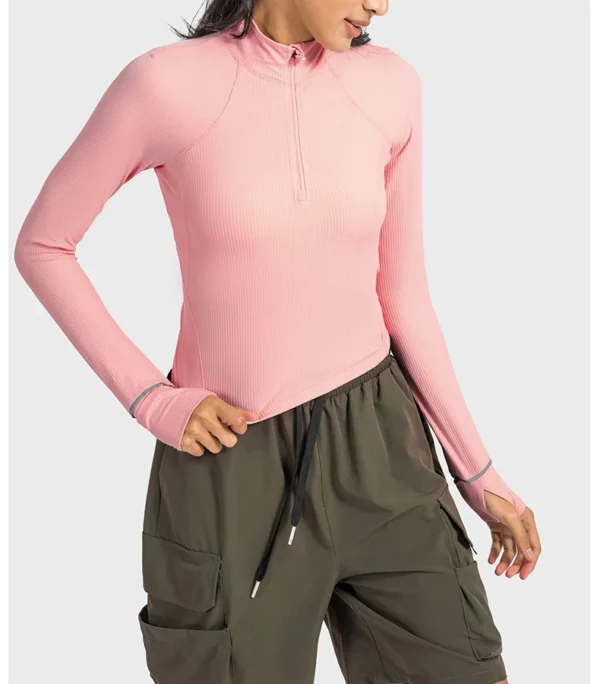 Somatic YOGA Wear womens Clothing Gym Top Yoga Sport Outdoor Casual Jogging Crop Top Sportswear Women's Sports Jacket Long Sleeve Sweatshirts - Image 5