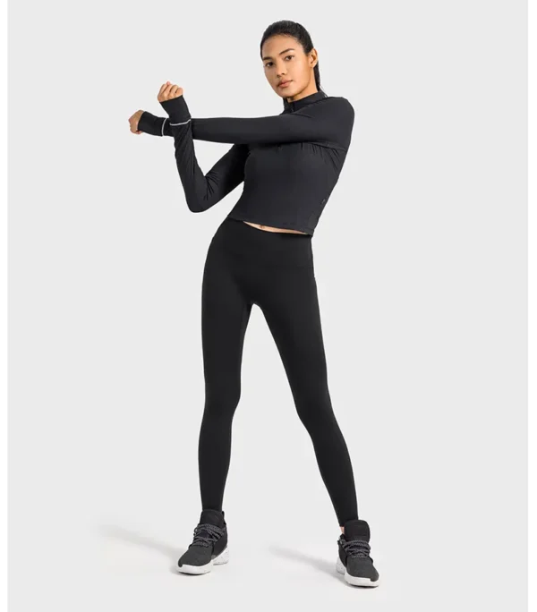 Somatic YOGA Wear womens Clothing Gym Top Yoga Sport Outdoor Casual Jogging Crop Top Sportswear Women's Sports Jacket Long Sleeve Sweatshirts - Image 6