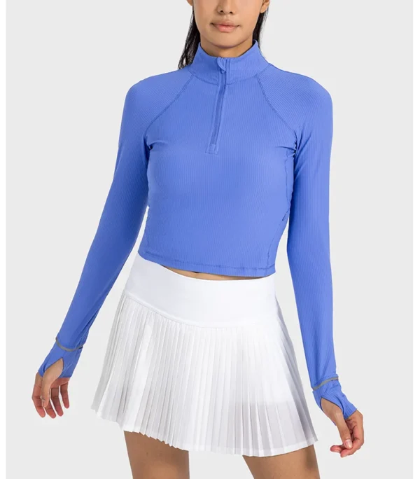 Somatic YOGA Wear womens Clothing Gym Top Yoga Sport Outdoor Casual Jogging Crop Top Sportswear Women's Sports Jacket Long Sleeve Sweatshirts